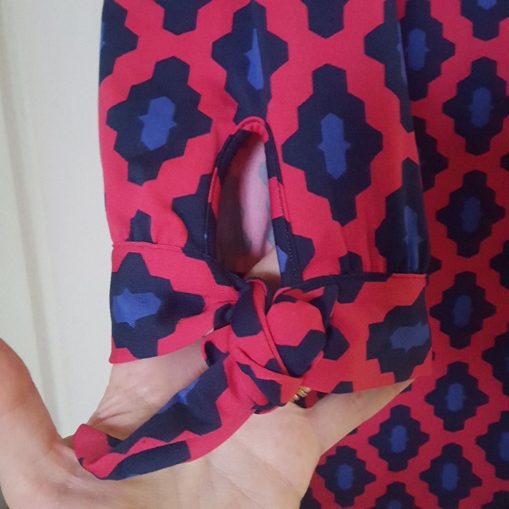 Mud Pie Patterned V Neck Tunic Top - image 4